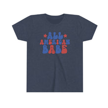 Load image into Gallery viewer, All American Babe Girls Youth Retro T-shirt
