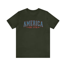 Load image into Gallery viewer, America 1776 Distressed Men&#39;s Short Sleeve Graphic Tee
