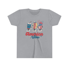 Load image into Gallery viewer, America Vibes Girls Youth Retro T-shirt
