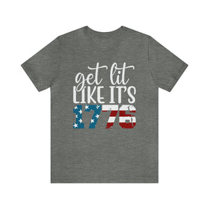 Lit Like 1776 Men's Short Sleeve Graphic Tee