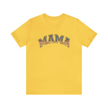 Load image into Gallery viewer, Mama Flag Letters Distressed Women&#39;s Short Sleeve Graphic Tee
