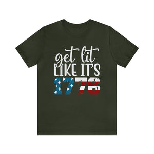 Lit Like 1776 Men's Short Sleeve Graphic Tee