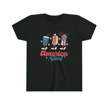 Load image into Gallery viewer, America Vibes Girls Youth Retro T-shirt
