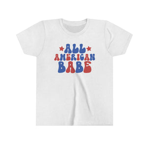 All American Babe Girls Youth Retro T-shirt