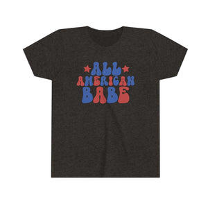 All American Babe Girls Youth Retro T-shirt