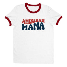 Load image into Gallery viewer, American Mama Ringer T-shirt
