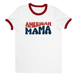 American Mama Ringer T-shirt