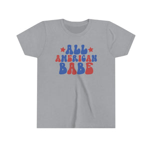 All American Babe Girls Youth Retro T-shirt