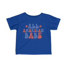 Load image into Gallery viewer, All American Babe Infant Fine Jersey Tee
