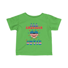 Load image into Gallery viewer, All American Cutie Infant Fine Jersey Tee
