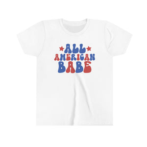 All American Babe Girls Youth Retro T-shirt