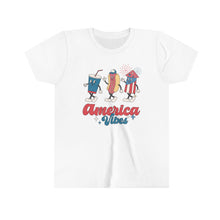 Load image into Gallery viewer, America Vibes Girls Youth Retro T-shirt
