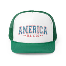 Load image into Gallery viewer, America 1776 Distressed Trucker Cap
