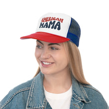 Load image into Gallery viewer, American Mama Letters Trucker Cap
