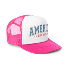 Load image into Gallery viewer, America 1776 Distressed Trucker Cap
