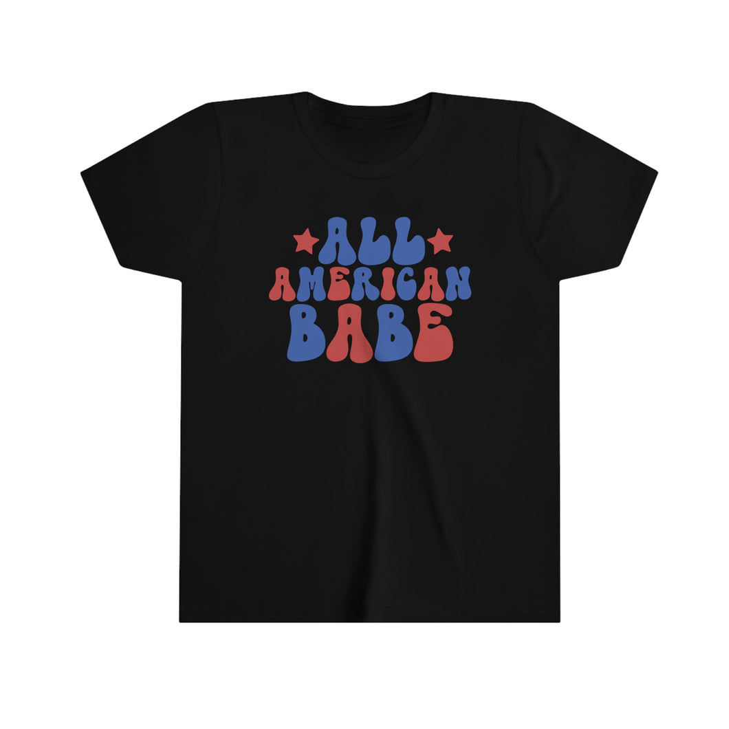 All American Babe Girls Youth Retro T-shirt