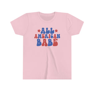 All American Babe Girls Youth Retro T-shirt