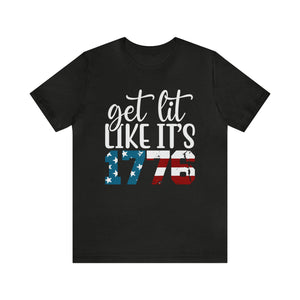 Lit Like 1776 Men's Short Sleeve Graphic Tee