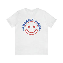 Load image into Gallery viewer, American Vibes Happyface Men&#39;s Short Sleeve Graphic Tee
