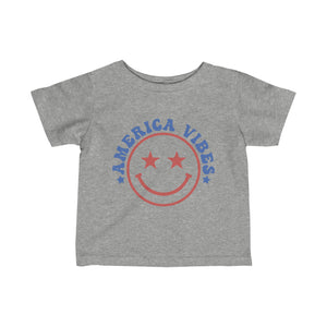 America Vibes Happyface Infant Fine Jersey Tee