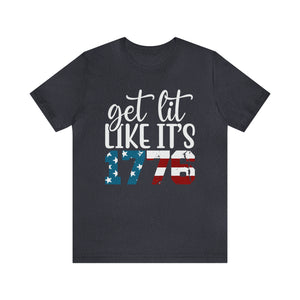 Lit Like 1776 Men's Short Sleeve Graphic Tee