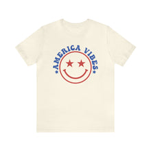 Load image into Gallery viewer, American Vibes Happyface Men&#39;s Short Sleeve Graphic Tee
