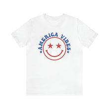 Load image into Gallery viewer, American Vibes Happyface Men&#39;s Short Sleeve Graphic Tee
