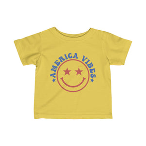 America Vibes Happyface Infant Fine Jersey Tee