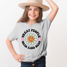 Load image into Gallery viewer, Treat People with Kindness Girls Youth Retro T-shirt
