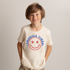 America Vibes Happyface Youth Boys T-shirt