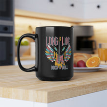 Load image into Gallery viewer, Long Live Rock and Roll Black Mug, 15oz
