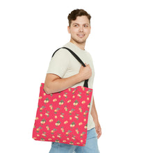 Load image into Gallery viewer, Peaches Dark Pink/Red High Quality Tote Bag
