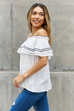 Load image into Gallery viewer, ODDI Full Size Off The Shoulder Ruffle Blouse
