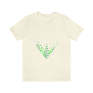 Nature Mountains Hand-Drawn Men's Short Sleeve Graphic Tee