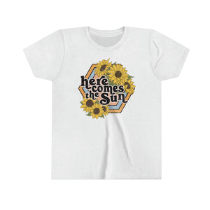 Here Comes The Sun Girls Youth Retro T-shirt