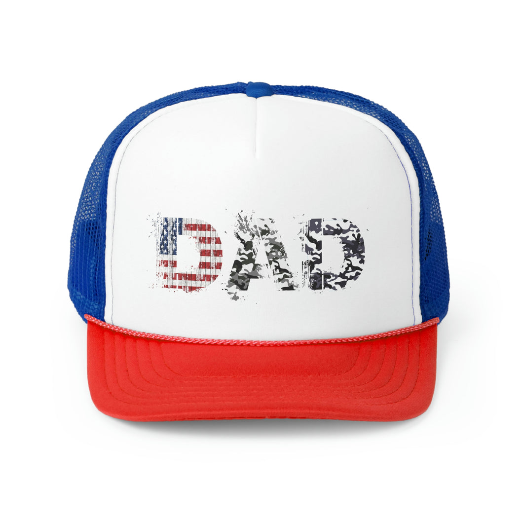 Flag Dad Trucker Cap