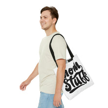 Load image into Gallery viewer, Mom Stuff White Speckled High Quality Tote Bag
