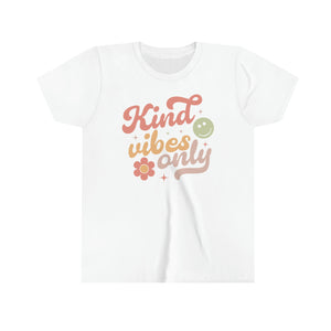 Kind Vibes Only Girls Retro T-shirt