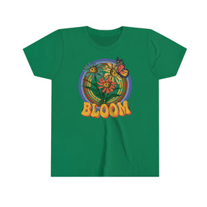 Bloom Flowers Youth Girls Retro T-shirt