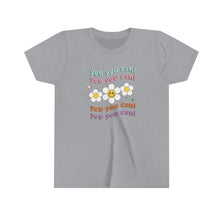 Load image into Gallery viewer, Yes You Can Retro Flowers Girls Youth T-shirt
