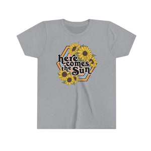 Here Comes The Sun Girls Youth Retro T-shirt