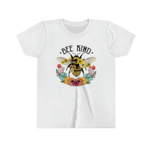 Load image into Gallery viewer, Bee Kind Flowers Youth Girls Retro T-shirt
