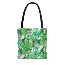 Load image into Gallery viewer, Green Jungle Tiger High Quality Tote Bag
