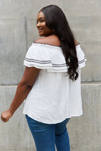 Load image into Gallery viewer, ODDI Full Size Off The Shoulder Ruffle Blouse
