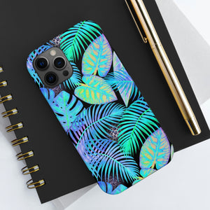 Neon Blue Jungle Tough Phone Case, Case-Mate