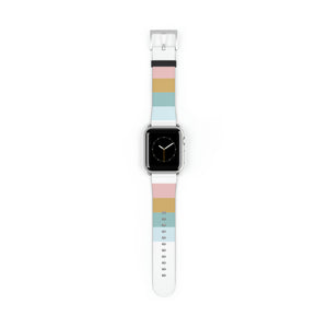 Soft Lined Boho Faux-Leather Apple Watch Band