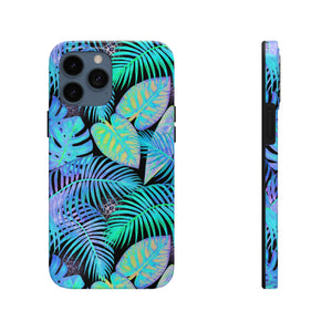 Neon Blue Jungle Tough Phone Case, Case-Mate