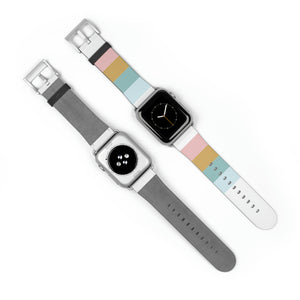 Soft Lined Boho Faux-Leather Apple Watch Band