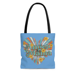 Angel Mama Blue High Quality Tote Bag