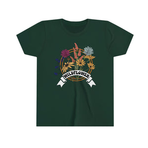 Wildflowers Girls Youth Retro T-shirt